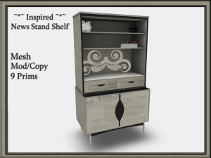 inspired news stand shelf
