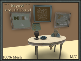 ~*~ Inspired ~*~ Noel Hall Stand